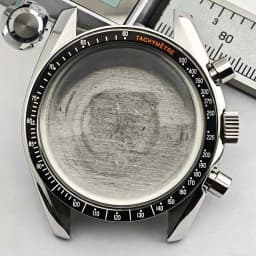 39.7mm Men's Stainless Steel Case Moon Back Cover Case Fits VK63 64 Movement Case Watch Accessories Fit 20mm Strap Function