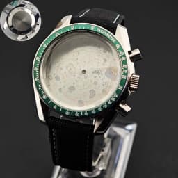 39.7mm Men's Stainless Steel Case Moon Back Cover Case Fits VK63 64 Movement Case Watch Accessories Fit 20mm Strap Function