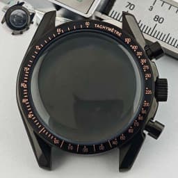 39.7mm Men's Stainless Steel Case Moon Back Cover Case Fits VK63 64 Movement Case Watch Accessories Fit 20mm Strap Function