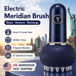 Red Light Massage Tool with Microcurrent Heat Vibration, Electric Full Body Massager for Leg Belly Stomach, Home Use Relaxation Device