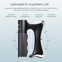 Electric Fascia Scraper Muscle Massager Portable Deep Tissue Vibration Massage Tool Muscle Relaxation Device for Back Neck Shoulder Legs