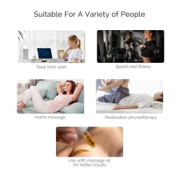 Electric Fascia Scraper Muscle Massager Portable Deep Tissue Vibration Massage Tool Muscle Relaxation Device for Back Neck Shoulder Legs