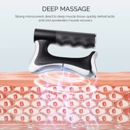 Electric Fascia Scraper Muscle Massager Portable Deep Tissue Vibration Massage Tool Muscle Relaxation Device for Back Neck Shoulder Legs