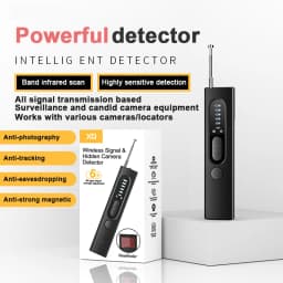 Portable Signal Detector Anti-Peeping Camera Finder Anti-Spy Infrared Scanner Signal Source Anti-Lost Sound and Light Alarm