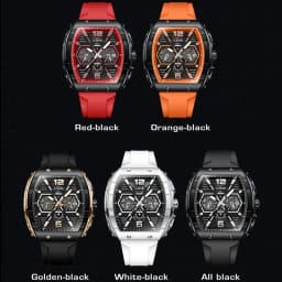 LIGE Top Brand Luxury Mens Watches Waterproof Sports Watch Silicone Strap Chronograph Quartz Wristwatch Relogio Masculino+BOX