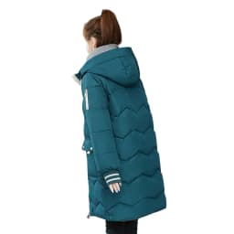 2024 New Women Long Down Cotton Jacket Korean Loose Cotton Coat Winter Thicken Warm Women Parkas Winter Female Hooded Coat