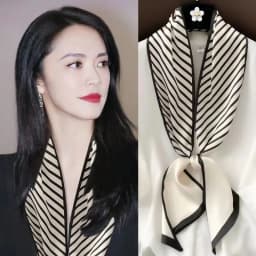 Long Neckerchief Skinny Hair Ribbons Scarf Women Fashion Headbands Neck Scarfs Printed Hairband Cute Bag Scarves Female 13x150cm