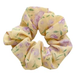 Chiffon Flower Elastic Hairbands Floral Printed Scrunchies for Hair Women Hair Accessories Ponytail Holder Hair Ties Rubber Band