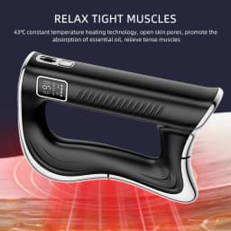 Electric Fascia Knife Massager High Frequency Vibration Muscle Scraper 9 Gears Portable Full Body Deep Tissue Muscle Relaxation Device for Gym Office Home