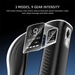 Electric Fascia Knife Massager High Frequency Vibration Muscle Scraper 9 Gears Portable Full Body Deep Tissue Muscle Relaxation Device for Gym Office Home