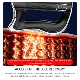 Electric Fascia Knife Massager High Frequency Vibration Muscle Scraper 9 Gears Portable Full Body Deep Tissue Muscle Relaxation Device for Gym Office Home
