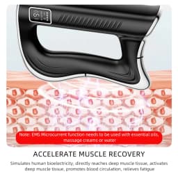 Electric Fascia Knife Massager High Frequency Vibration Muscle Scraper 9 Gears Portable Full Body Deep Tissue Muscle Relaxation Device for Gym Office Home