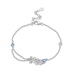 New 925 Sterling Silver Exquisite Golden Starry Bracelet Chain Link Women Bracelet Birthday Festival Jewelry Gifts