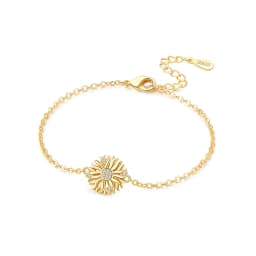New 925 Sterling Silver Exquisite Golden Starry Bracelet Chain Link Women Bracelet Birthday Festival Jewelry Gifts