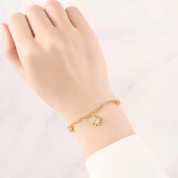 New 925 Sterling Silver Exquisite Golden Starry Bracelet Chain Link Women Bracelet Birthday Festival Jewelry Gifts