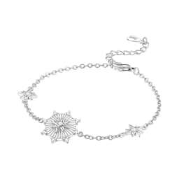 New 925 Sterling Silver Exquisite Golden Starry Bracelet Chain Link Women Bracelet Birthday Festival Jewelry Gifts