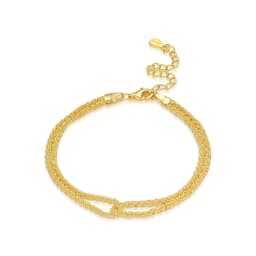 New 925 Sterling Silver Exquisite Golden Starry Bracelet Chain Link Women Bracelet Birthday Festival Jewelry Gifts