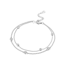 New 925 Sterling Silver Exquisite Golden Starry Bracelet Chain Link Women Bracelet Birthday Festival Jewelry Gifts