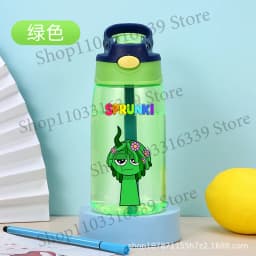 480ml Sprunki Straw Plastic Cup Woman Man Travel Cup Water Bottle Portable Cartoon Water Bottle Fashion Sports Drinking Bottle