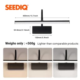 Rechargeable LED Wall Lamp Flexible Adjustable Wall Light Fixtures 40cm Internal Wall Sconce Wireless Picture Light Black