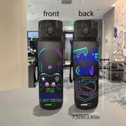 3D Printed Stereoscopic Personalized Game Pattern Water Bottle Large Capacity Portable Water Bottle UV Printed Water Bottle
