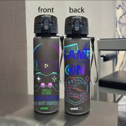3D Printed Stereoscopic Personalized Game Pattern Water Bottle Large Capacity Portable Water Bottle UV Printed Water Bottle