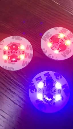 1-200PCS LED Bottles Coaster Lamps Luminous Cup Stickers Lights for Bar KTV Wedding Party Cocktail Drink Cups Vase Decoration