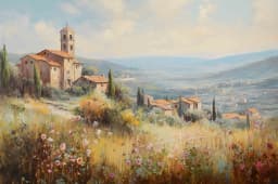 Vintage Countryside Seascape Amalfi Coastal Paris City Street Neutral Landscape Canvas Painting Print Rustic Poster Home Decor