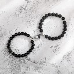 Magnet Couple Bracelets for Woman Men Romantic Heart Matching Lovers Natural Stone Beads Yoga Bracelet Valentine Gift Jewelry