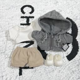 For Labubu Big Into Energy Series Clothes Casual Hoodie Grey Leisure Trend Fashion Sweatshirt Jacket Lovely Outfit Gifts