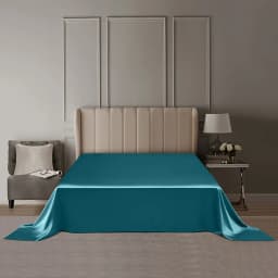 DISANGNI 22 Momme 100% Pure Mulberry Silk Flat Sheet, 6A Grade Natural Silk Bedding, Luxuriously Soft, Smooth, Breathable and Sk