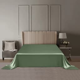 DISANGNI 22 Momme 100% Pure Mulberry Silk Flat Sheet, 6A Grade Natural Silk Bedding, Luxuriously Soft, Smooth, Breathable and Sk