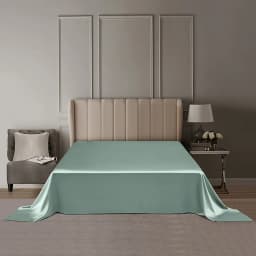 DISANGNI 22 Momme 100% Pure Mulberry Silk Flat Sheet, 6A Grade Natural Silk Bedding, Luxuriously Soft, Smooth, Breathable and Sk