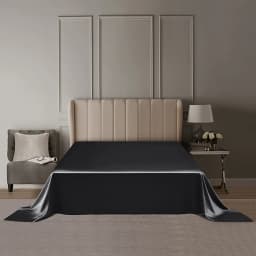 DISANGNI 22 Momme 100% Pure Mulberry Silk Flat Sheet, 6A Grade Natural Silk Bedding, Luxuriously Soft, Smooth, Breathable and Sk
