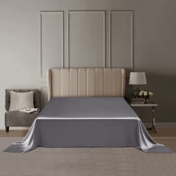 DISANGNI 22 Momme 100% Pure Mulberry Silk Flat Sheet, 6A Grade Natural Silk Bedding, Luxuriously Soft, Smooth, Breathable and Sk