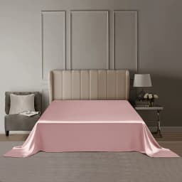 DISANGNI 22 Momme 100% Pure Mulberry Silk Flat Sheet, 6A Grade Natural Silk Bedding, Luxuriously Soft, Smooth, Breathable and Sk