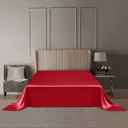 DISANGNI 22 Momme 100% Pure Mulberry Silk Flat Sheet, 6A Grade Natural Silk Bedding, Luxuriously Soft, Smooth, Breathable and Sk