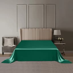 DISANGNI 22 Momme 100% Pure Mulberry Silk Flat Sheet, 6A Grade Natural Silk Bedding, Luxuriously Soft, Smooth, Breathable and Sk