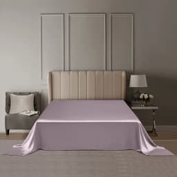 DISANGNI 22 Momme 100% Pure Mulberry Silk Flat Sheet, 6A Grade Natural Silk Bedding, Luxuriously Soft, Smooth, Breathable and Sk