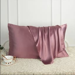 DISANGNI 100% Pure Mulberry Silk Pillowcase for Hair and Skin, Natural Silk Front with Soft Breathable Back, Luxury Pillow Cover