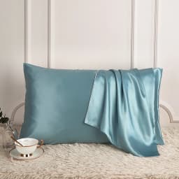 DISANGNI 100% Pure Mulberry Silk Pillowcase for Hair and Skin, Natural Silk Front with Soft Breathable Back, Luxury Pillow Cover