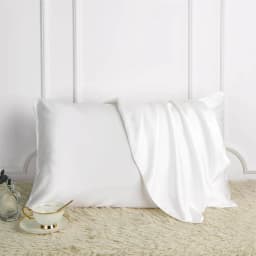 DISANGNI 100% Pure Mulberry Silk Pillowcase for Hair and Skin, Natural Silk Front with Soft Breathable Back, Luxury Pillow Cover