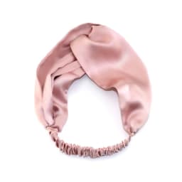 100% Mulberry Silk Headbands for Women Vintage Cross Elastic Head Wrap Hair Accessories 16 Momme