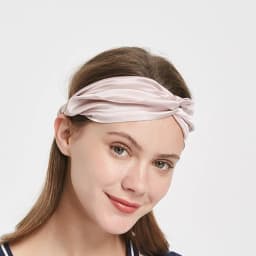 100% Mulberry Silk Headbands for Women Vintage Cross Elastic Head Wrap Hair Accessories 16 Momme