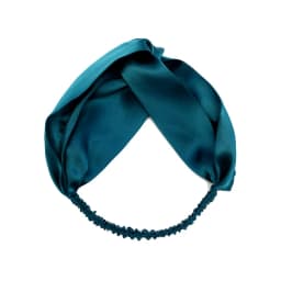 100% Mulberry Silk Headbands for Women Vintage Cross Elastic Head Wrap Hair Accessories 16 Momme