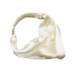 100% Mulberry Silk Headbands for Women Vintage Cross Elastic Head Wrap Hair Accessories 16 Momme