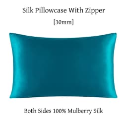 Zipper Pillowcase 1pc 30mm 100% Mulberry Silk Solid Color Comfortable Ventilate Many Sizes Customized