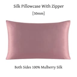 Zipper Pillowcase 1pc 30mm 100% Mulberry Silk Solid Color Comfortable Ventilate Many Sizes Customized