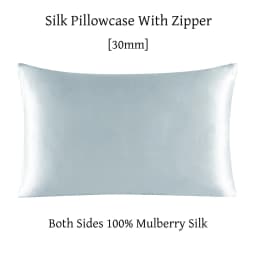 Zipper Pillowcase 1pc 30mm 100% Mulberry Silk Solid Color Comfortable Ventilate Many Sizes Customized