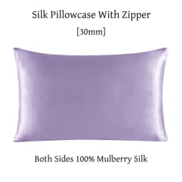 Zipper Pillowcase 1pc 30mm 100% Mulberry Silk Solid Color Comfortable Ventilate Many Sizes Customized
